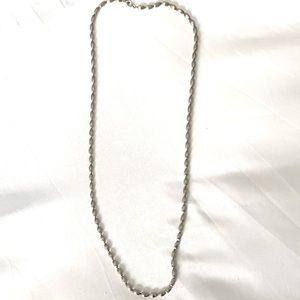 Silver-tone Beaded Necklace